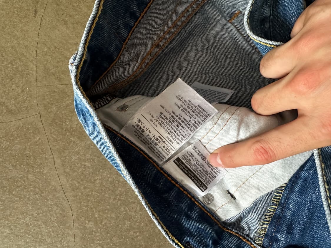 Levis 리바이스 505 패치워크 커스텀 데님 팬츠 w31 상품이미지4
