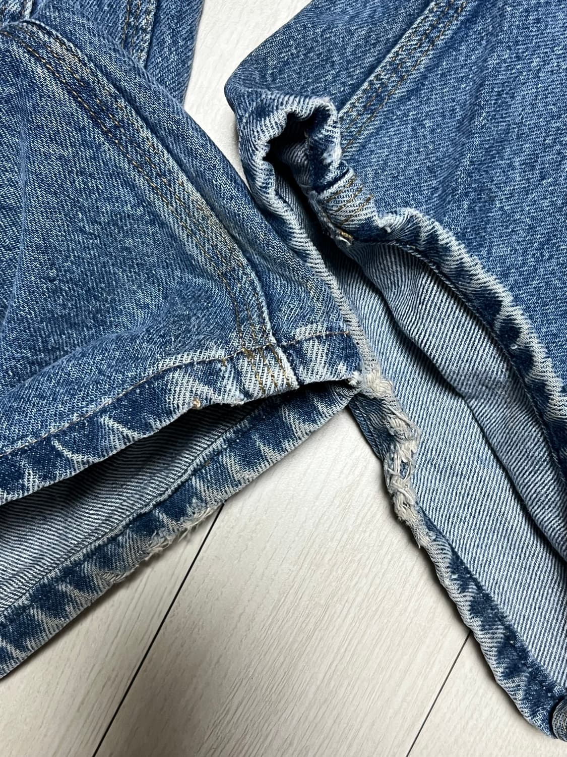 00s 빈티지 칼하트 더블니 데님 워크팬츠 B73DST 36사이즈 상품이미지4