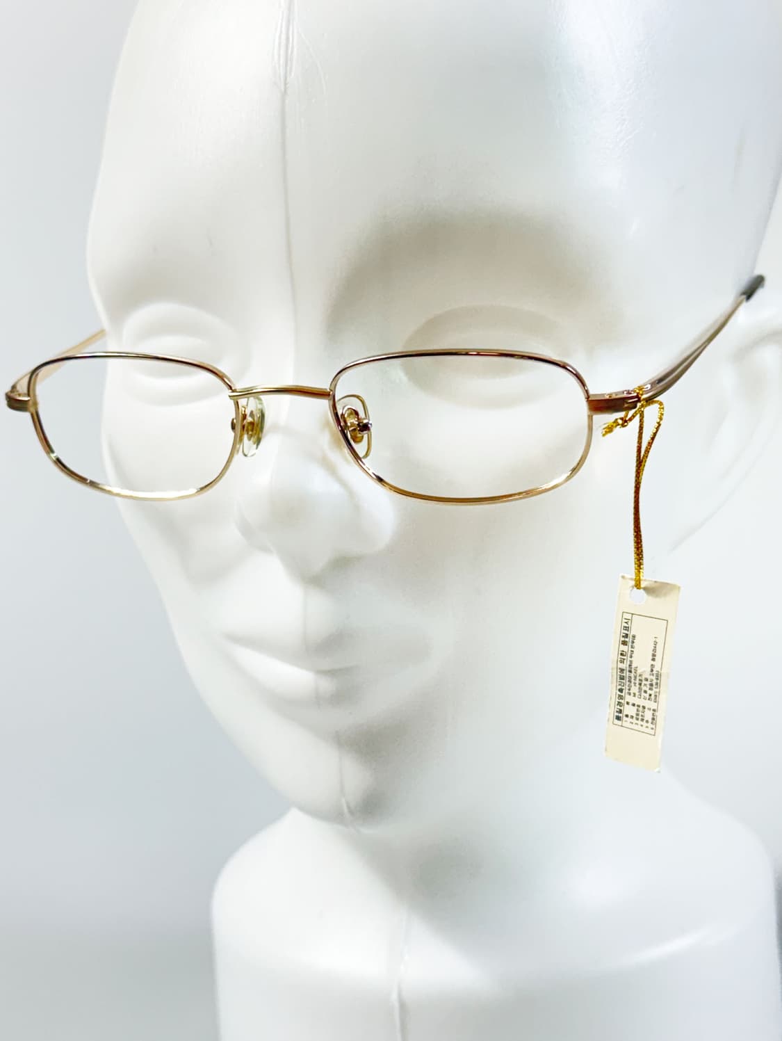 90s 서전 CLARTE 골드 슬림스퀘어 빈티지 안경 상품이미지9