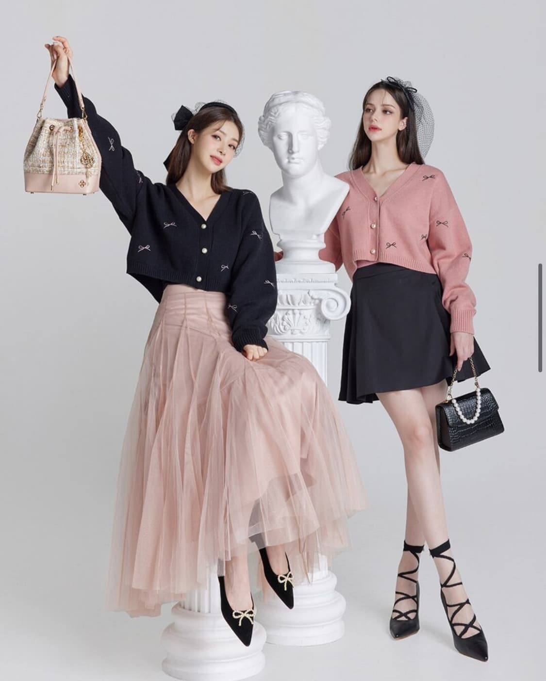 (1회착용) 그레이스유 marie knit 가디건 블랙 상품이미지2