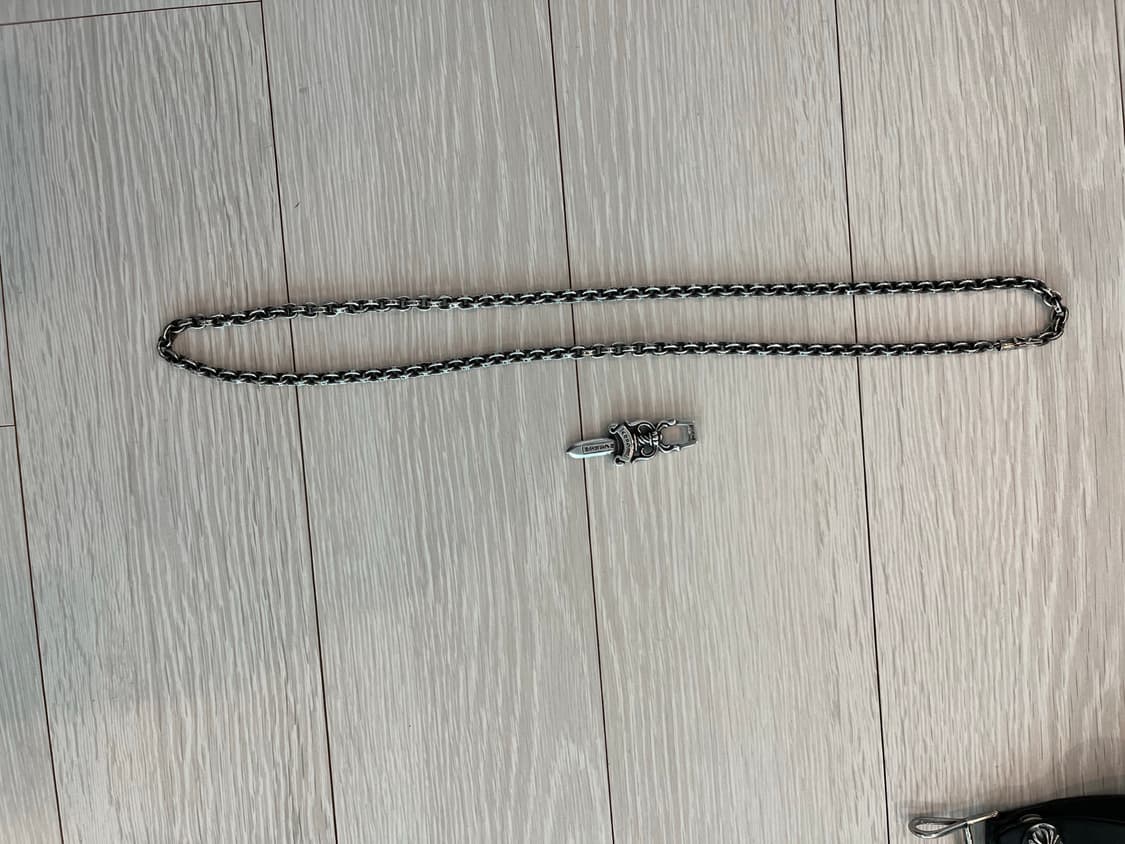 크롬하츠 페이퍼체인 24인치 + 대거 팬던트 / 센텀 크롬하츠 구매 상품이미지1