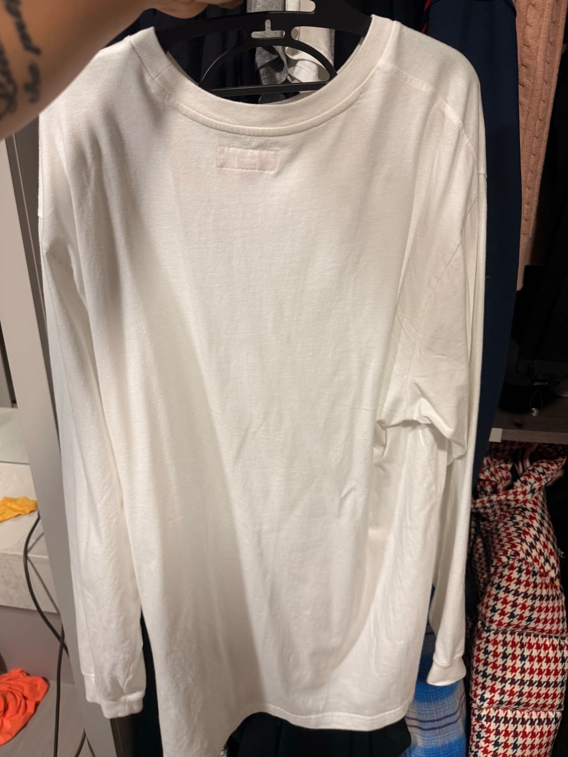 슈프림 로고자수 롱슬리브 XL 상품이미지3