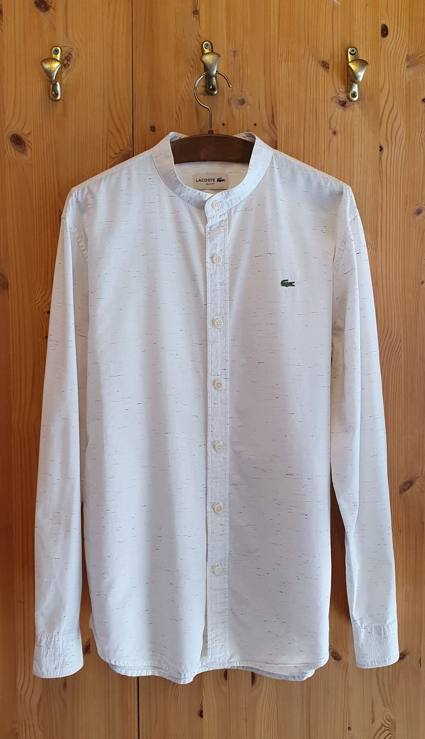 100.라코스테 Slim Fit 라운드넥 셔츠  상품이미지1