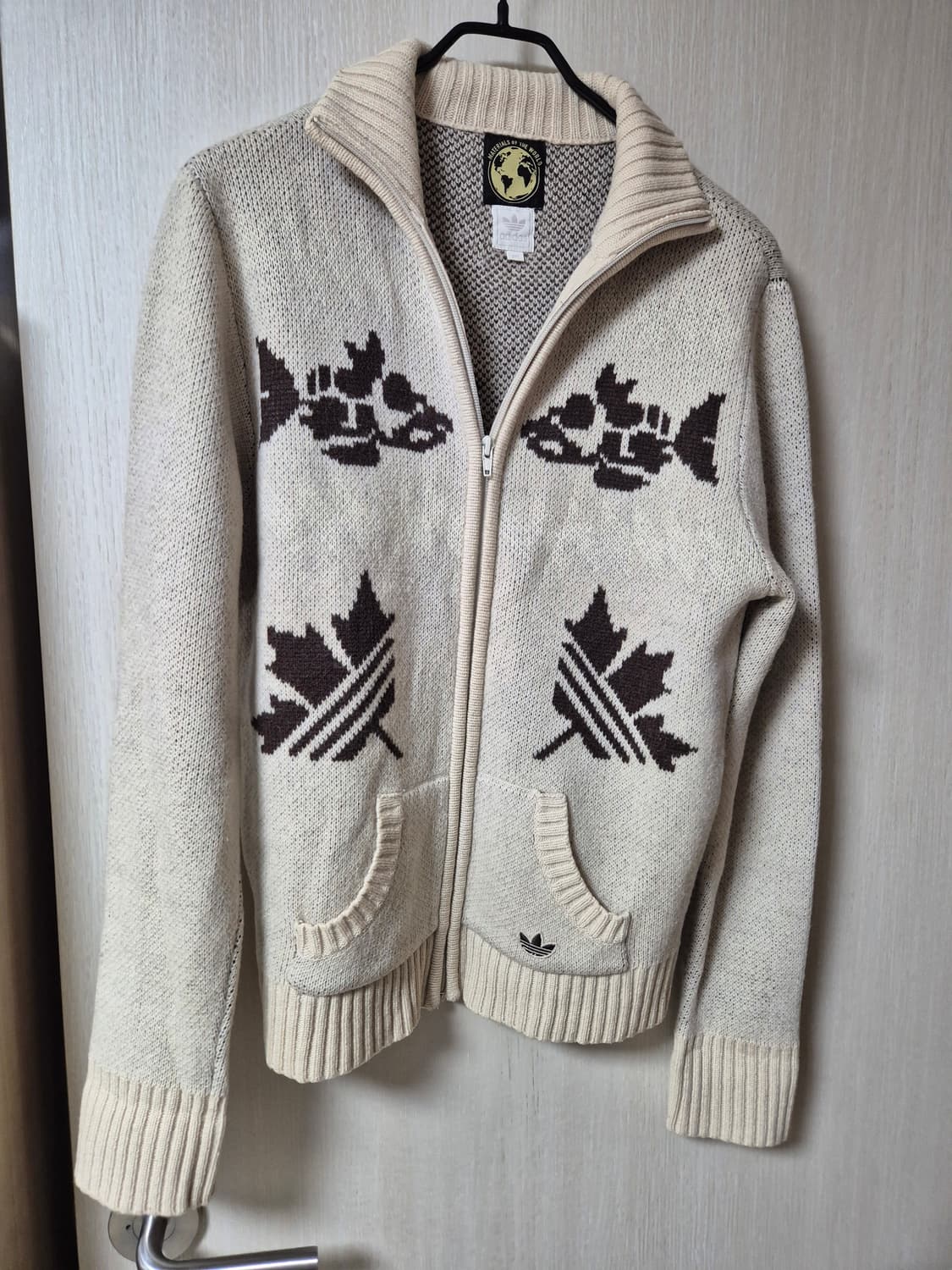 (정품) 아디다스  캐나다 코위찬 니트집업 95 상품이미지1