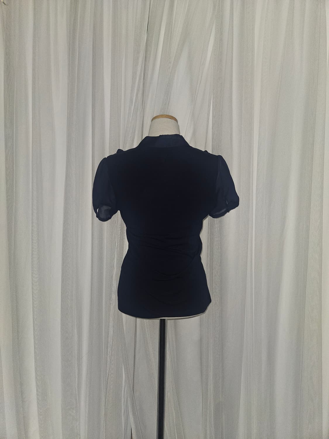 soup 네이비 히메 리본 타이 블라우스 상품이미지3