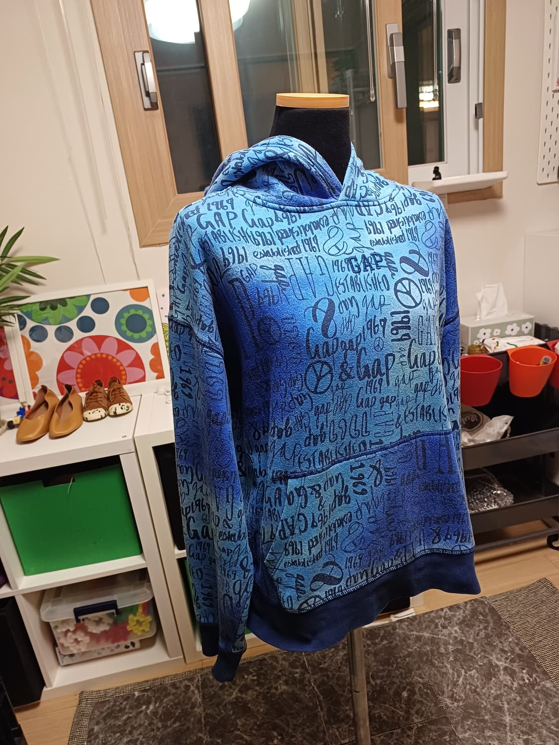 GAP 키즈 패턴 후드티 XXL (14-16세) 상품이미지1