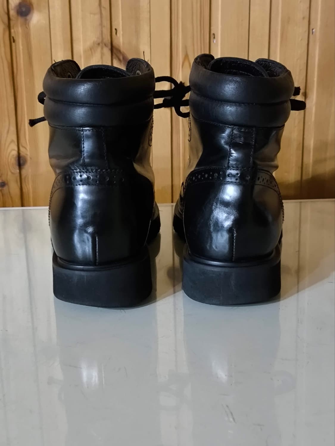 250mm 코오롱스포츠 블랙 윙팁 레이스업 부츠 상품이미지9