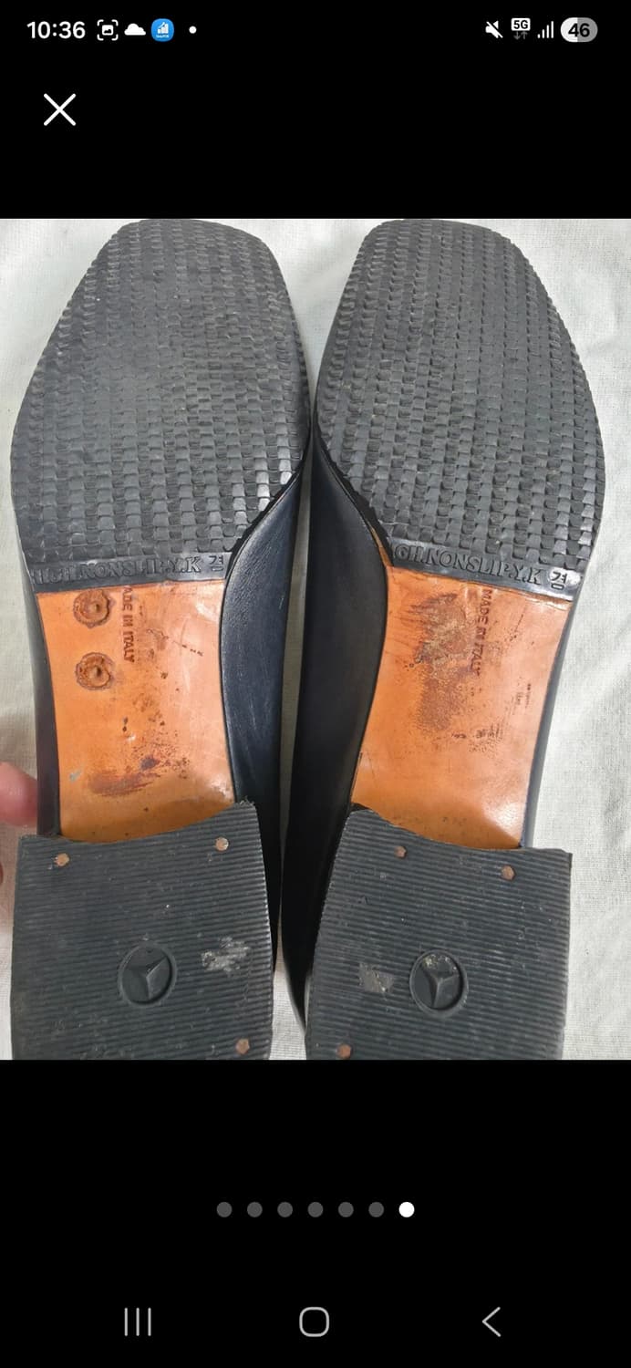 Ferragamo 페라가모 블랙 로퍼 B37 가죽235 상품이미지7