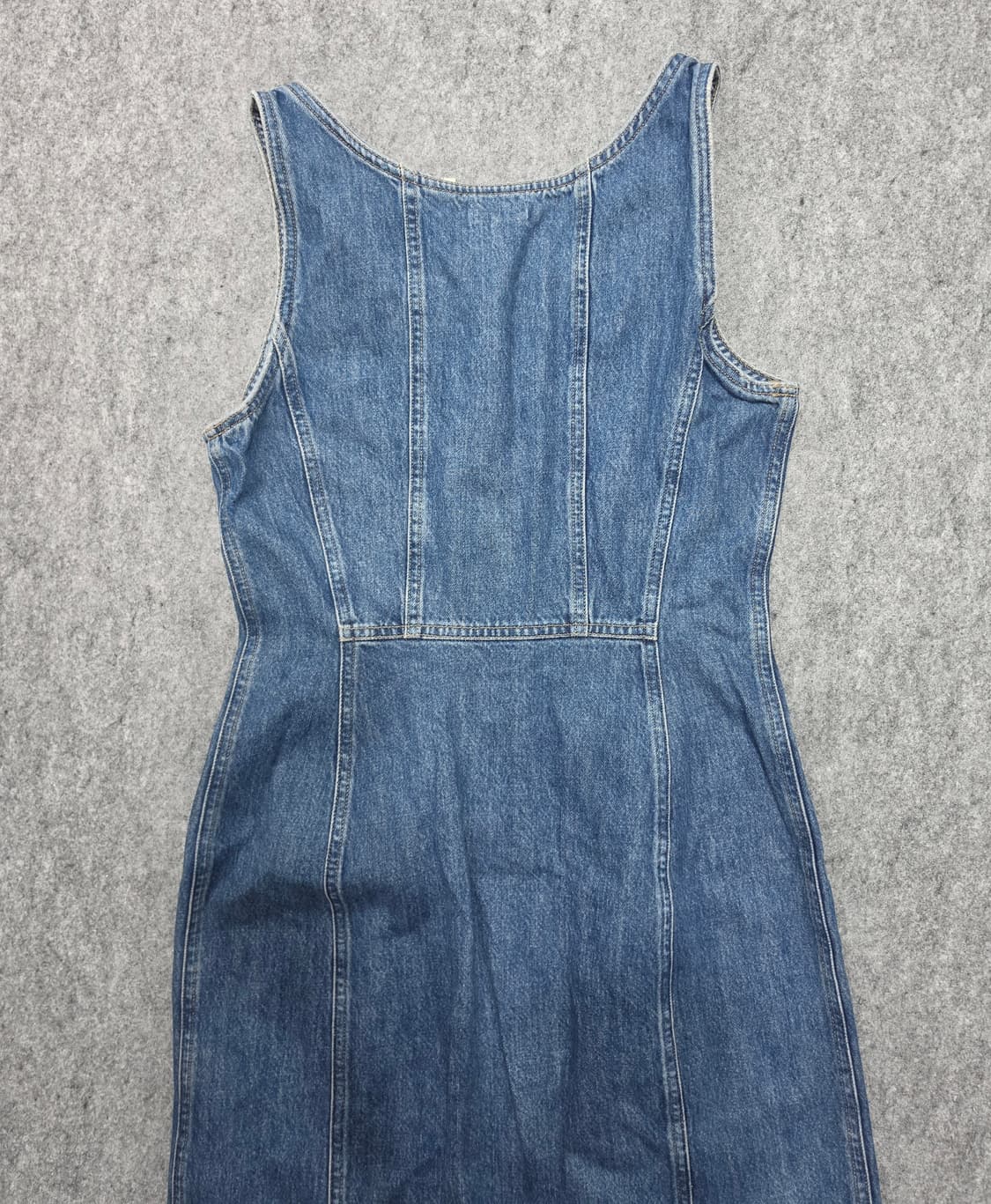 리바이스 버튼업 민소매 데님 원피스 청 원피스 치마 S 상품이미지4