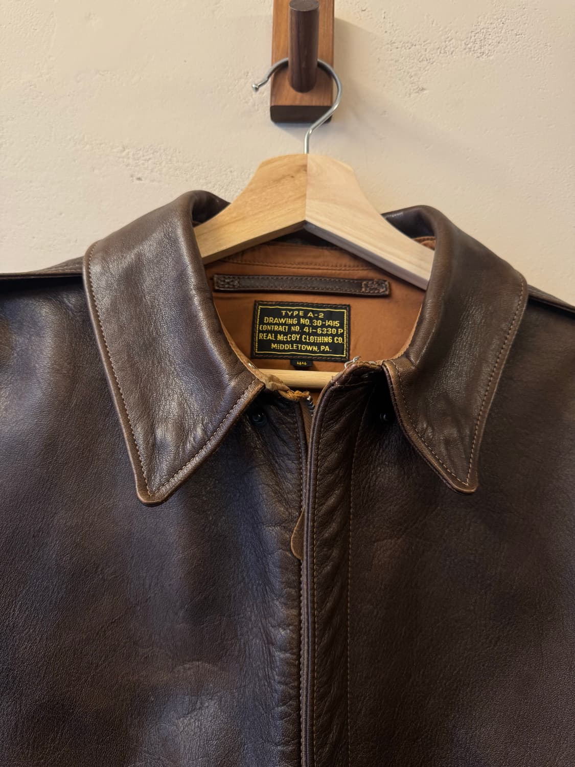 리얼 맥코이 A-2 레더 자켓 44 XXL 상품이미지2