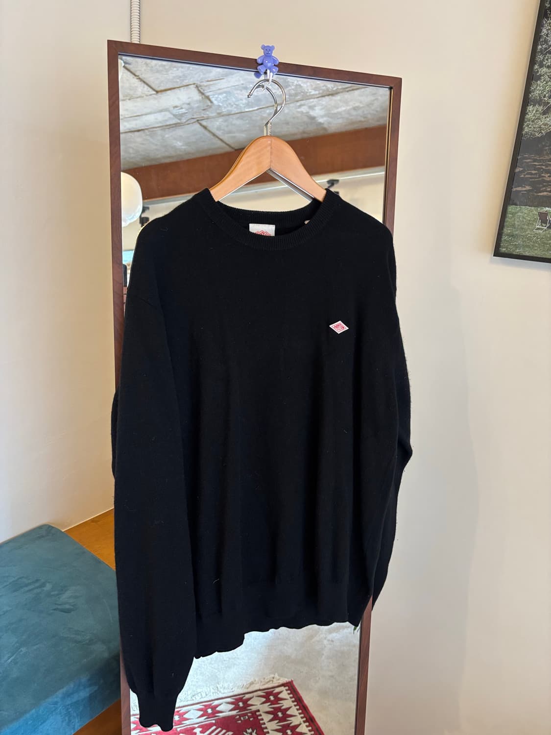 DANTON 단톤 블랙 라운드넥 스웨터 상품이미지1