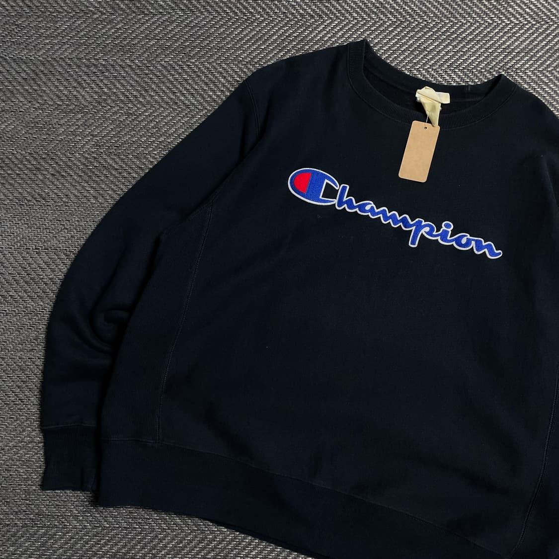 챔피온 리버스위브 빅로고 블랙 스웻 셔츠o 5092 상품이미지2