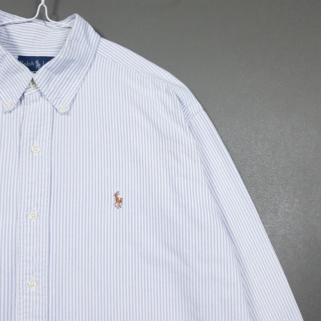 실측 2XL) 폴로 랄프로렌 멀티 포니 버튼다운 스트라이프 옥스포드 셔츠 상품이미지2