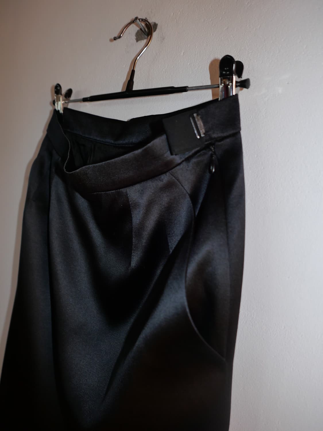 ysl rive gauche 80s silk skirt 상품이미지3