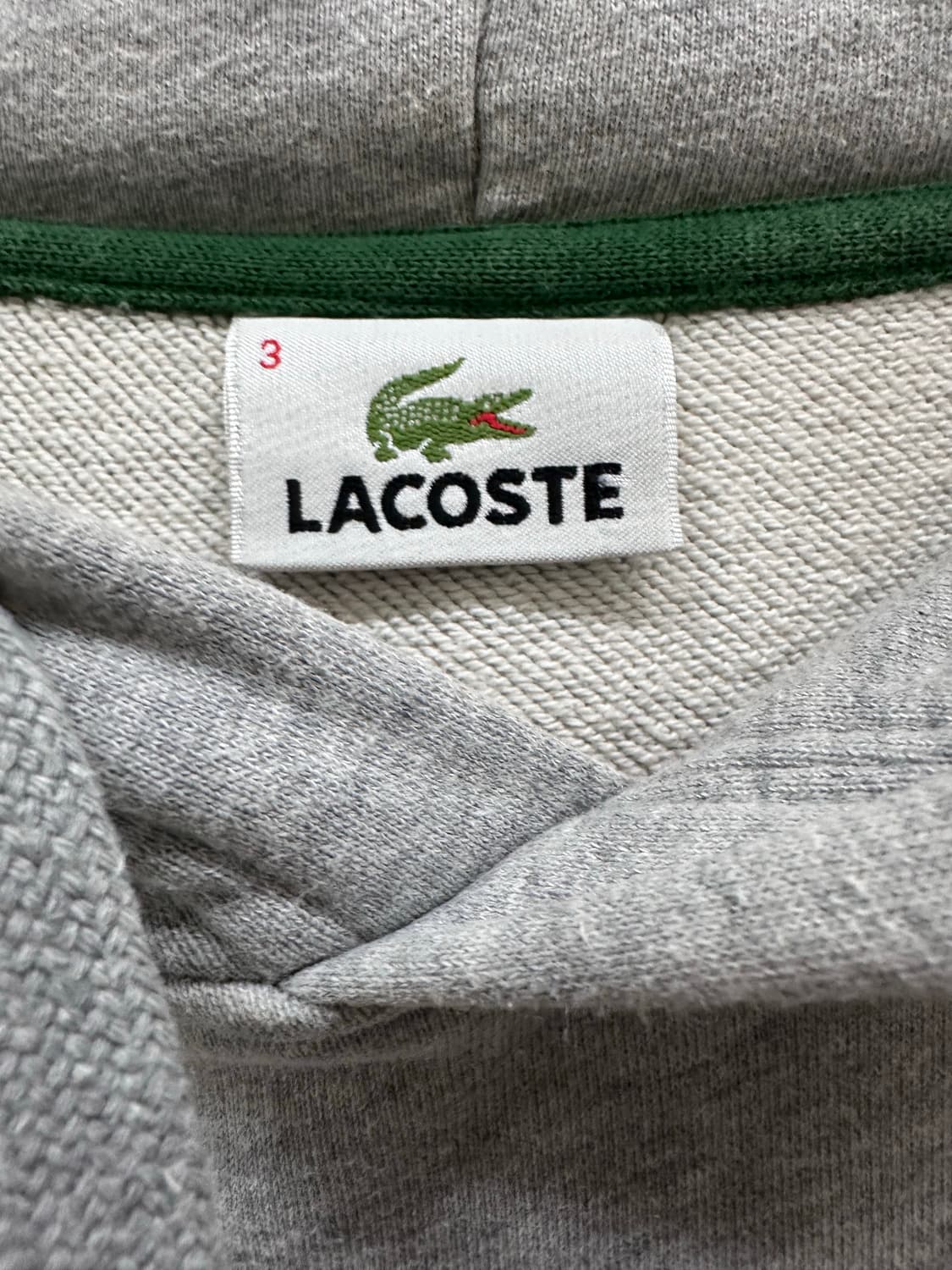 라코스테 그레이 후드티 상품이미지4