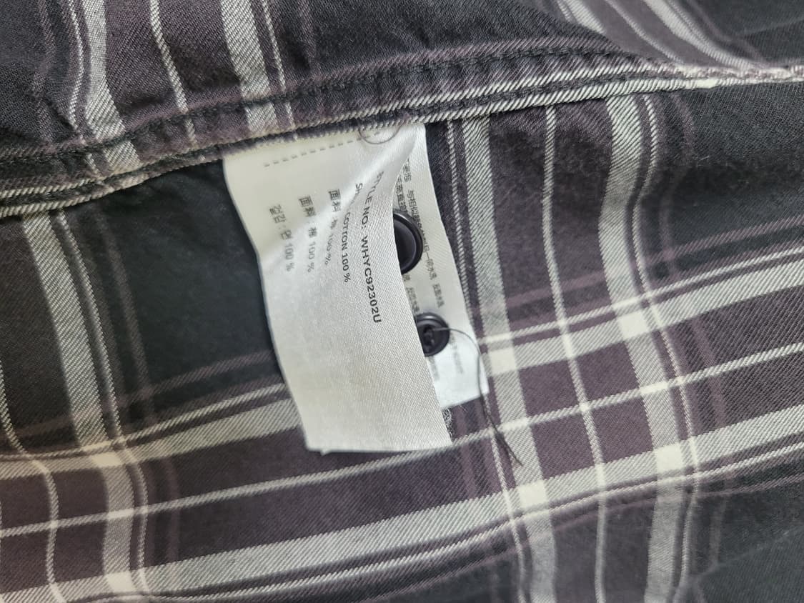 후아유 WHO.A.U 남자 체크 셔츠 XL 브라운 상품이미지10