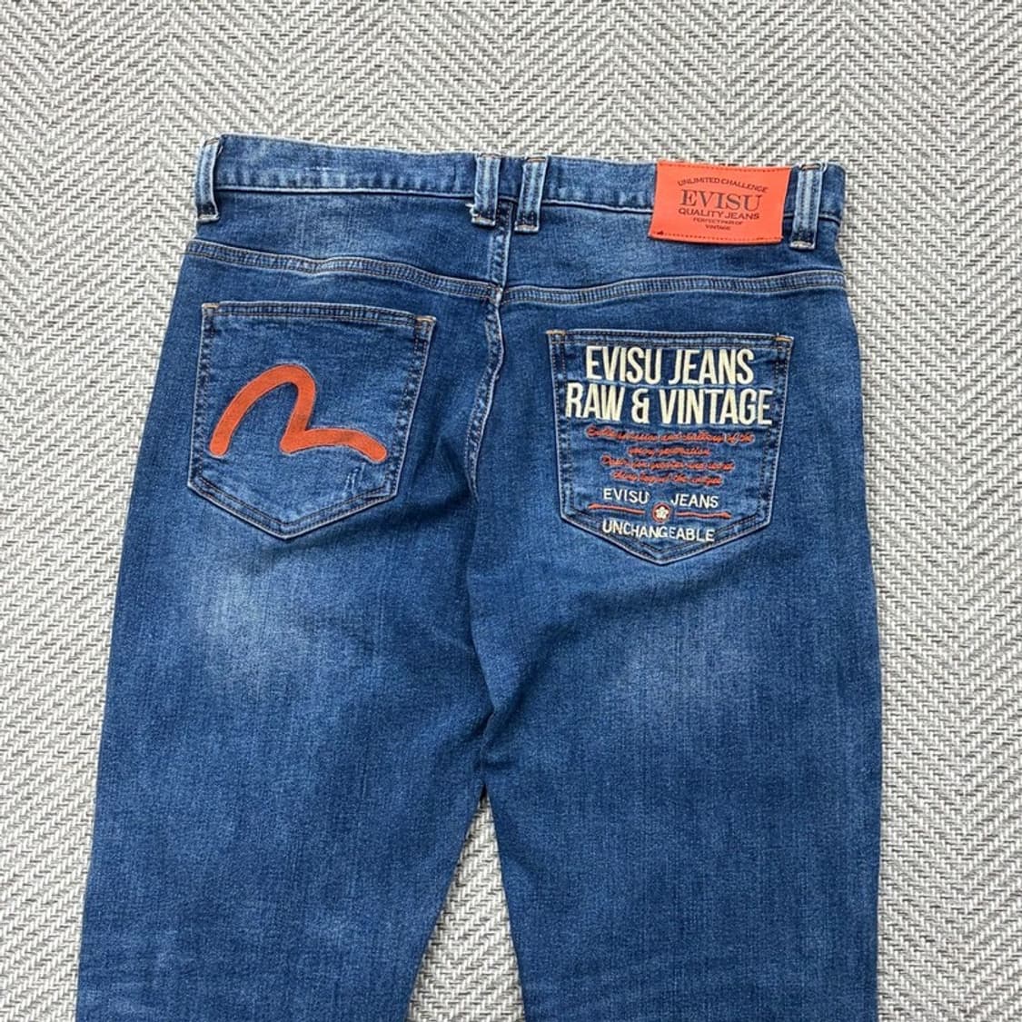 에비수 디트로이트 자수 데님팬츠 v2421 상품이미지4