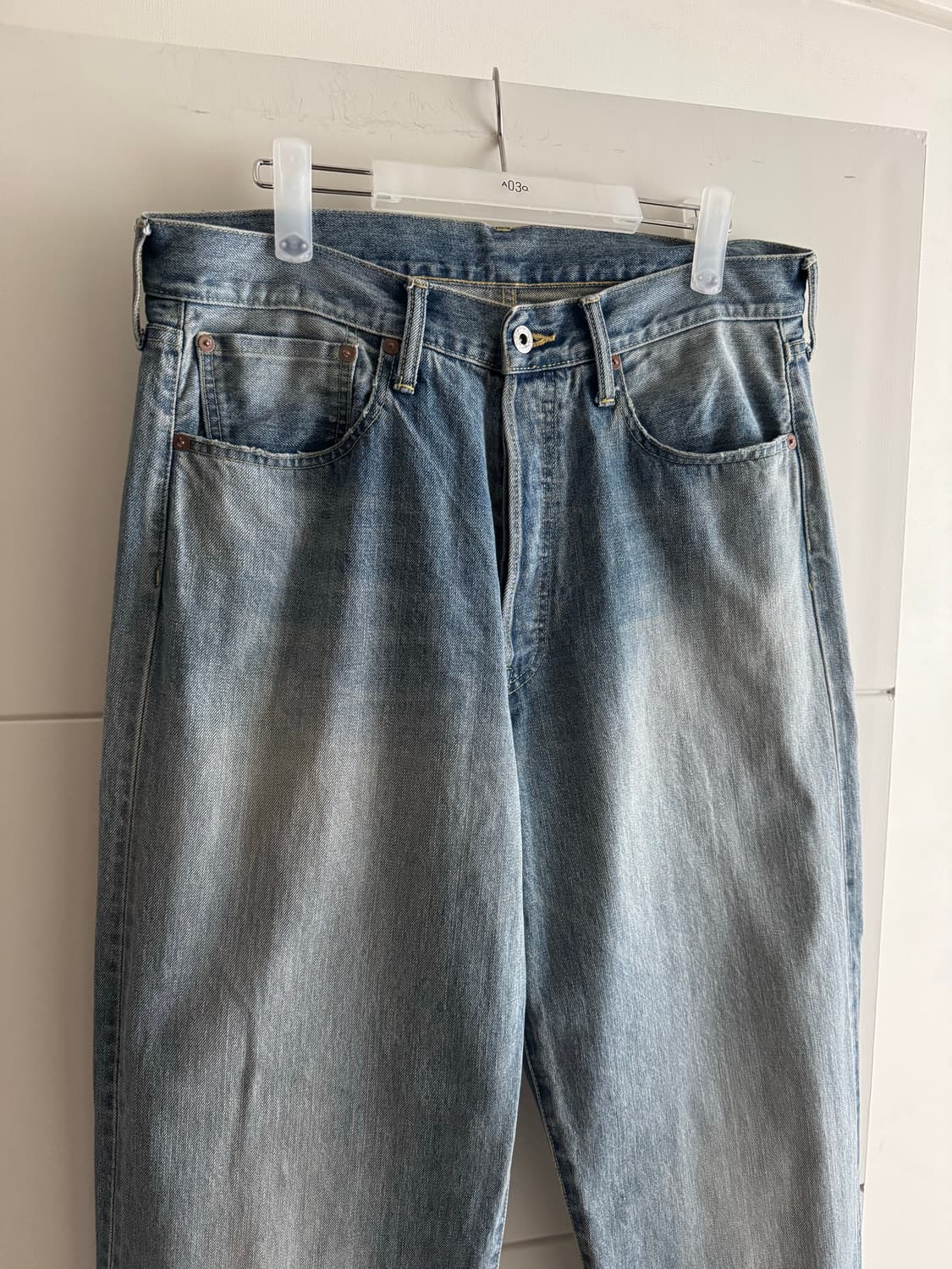 요코사카모토 24AW 셀비지 스트레이트 데님 팬츠 L사이즈 상품이미지1