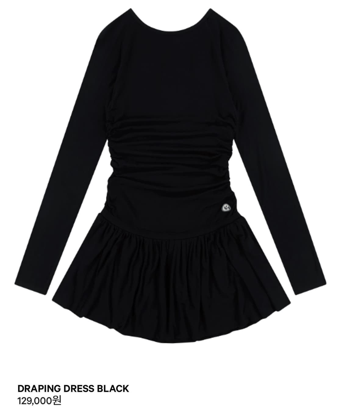 coyseio 코이세이오 DRAPING DRESS BLACK 상품이미지1