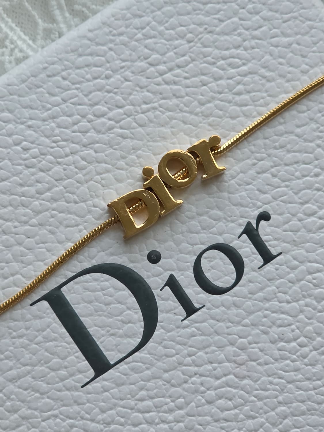 디올 금장 dior 로고 레터링 팔찌 상품이미지6