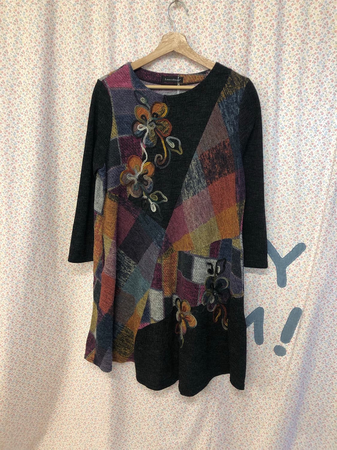 floral patch knit dress 상품이미지1