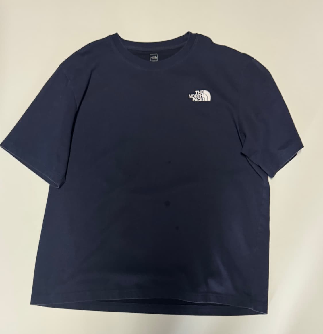 노스페이스 뒷 프린팅 하이렌드 반팔 티셔츠 XL ~ 2XL 네이비 상품이미지2