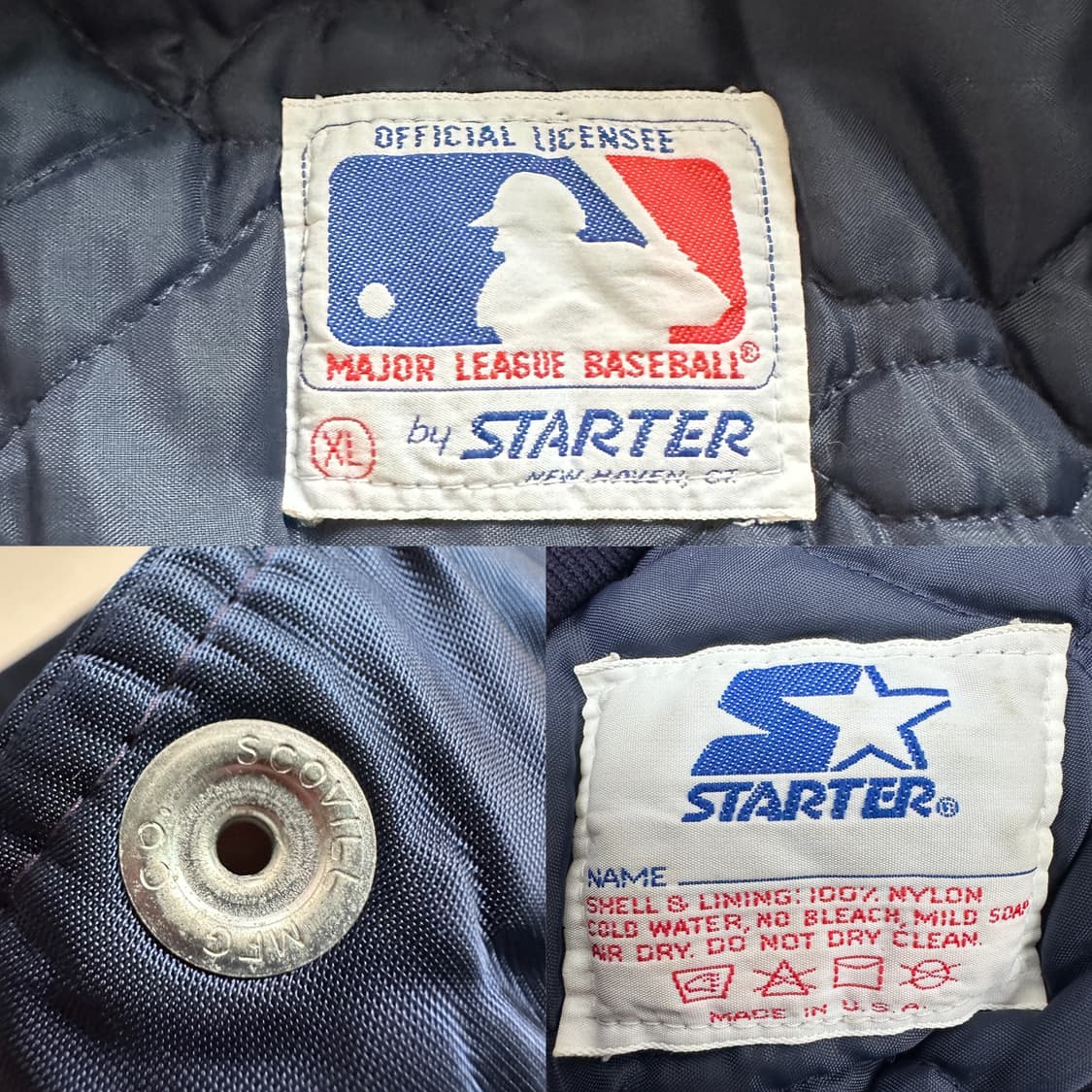 90s 스타터 뉴욕양키스 스타디움 바시티 자켓 MADE IN USA 상품이미지6