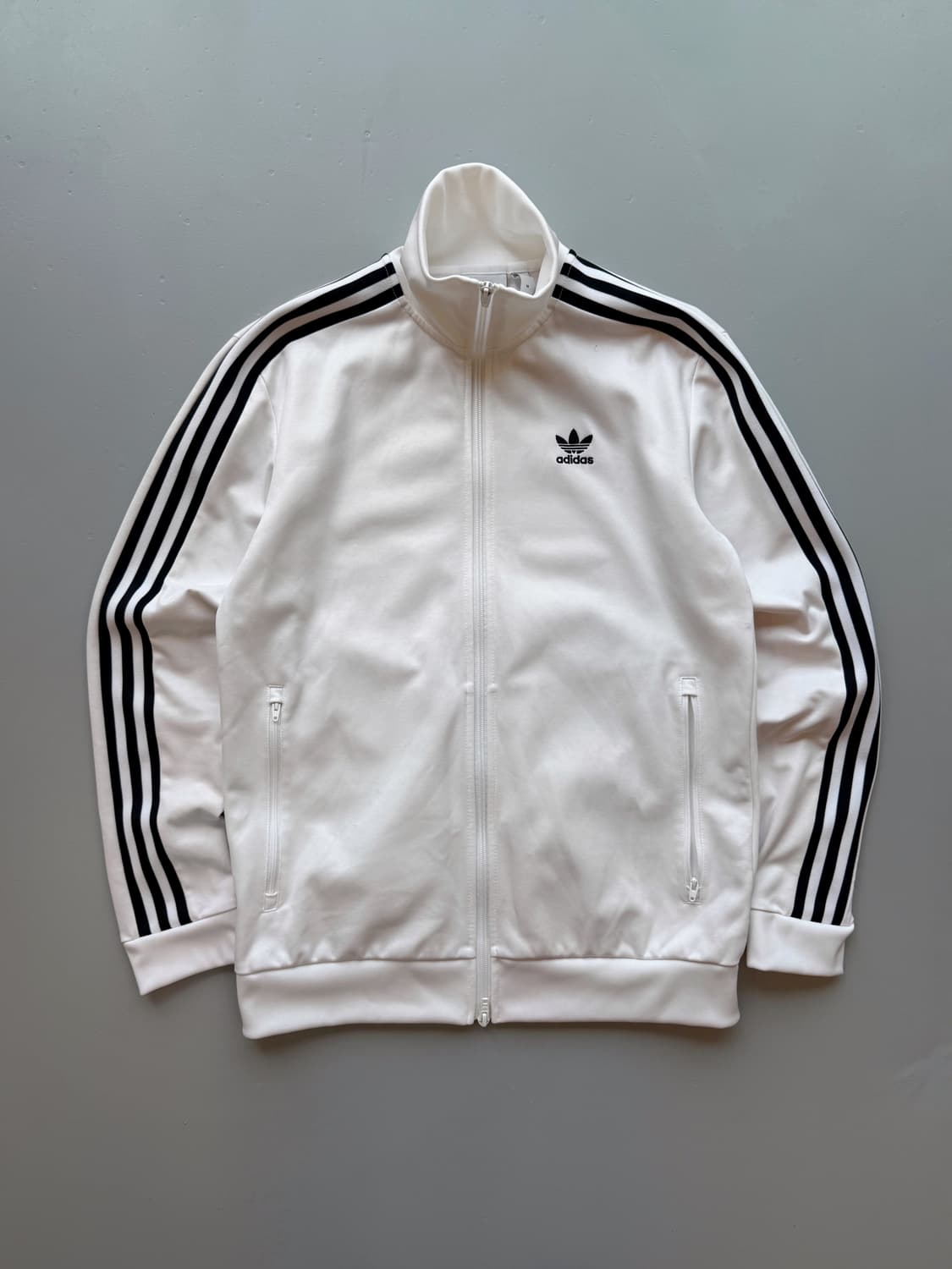 아디다스 루즈핏 베켄바우어 화이트 투웨이 트랙 져지 상품이미지1