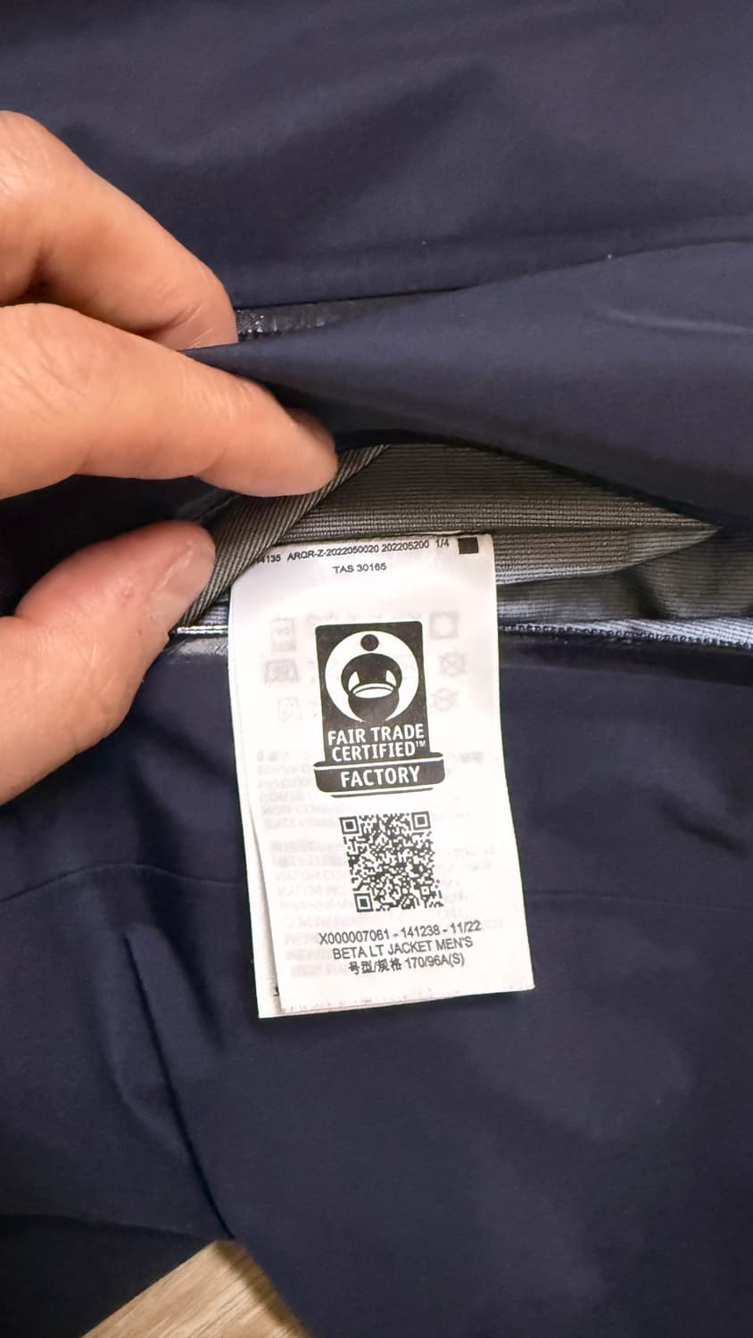 아크테릭스 베타lt 블랙사파이어 mens S 상품이미지4