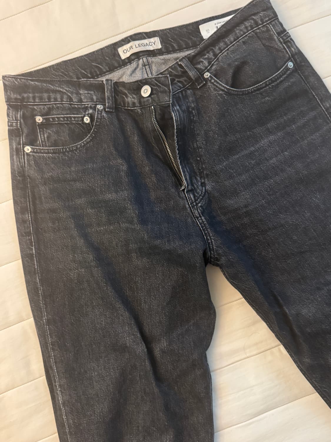 아워레가시 써드 컷 데님 팬츠 - 그레이 상품이미지1