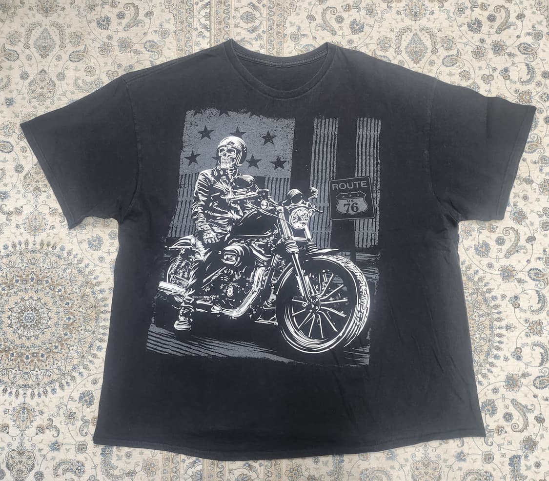 DELTA ROUTE 66 스컬레톤 바이커티 (105-110) 상품이미지1