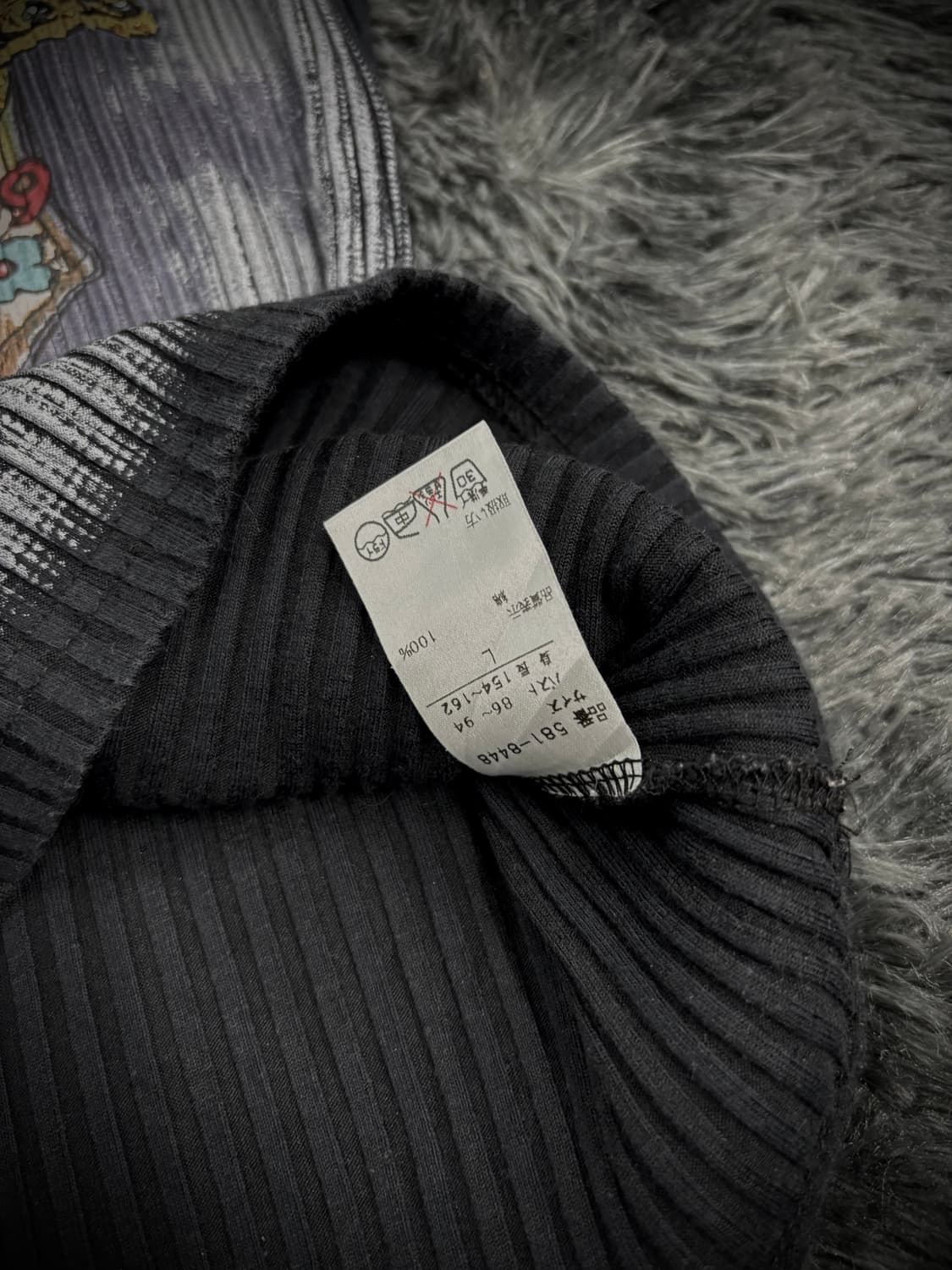 y2k 프린팅 골지 반팔 티셔츠 상품이미지8