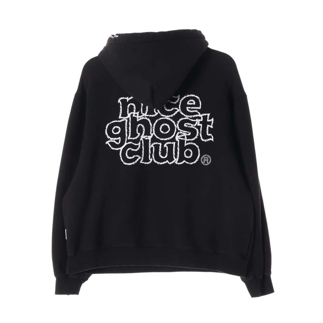 나이스고스트클럽 블랙 로고 후드티 S 상품이미지2