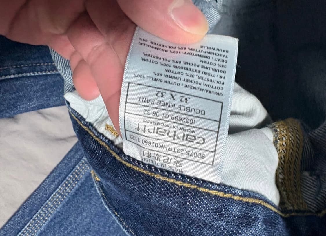 칼하트wip 더블니 연청 중청 랜든팬츠 중청 상품이미지5