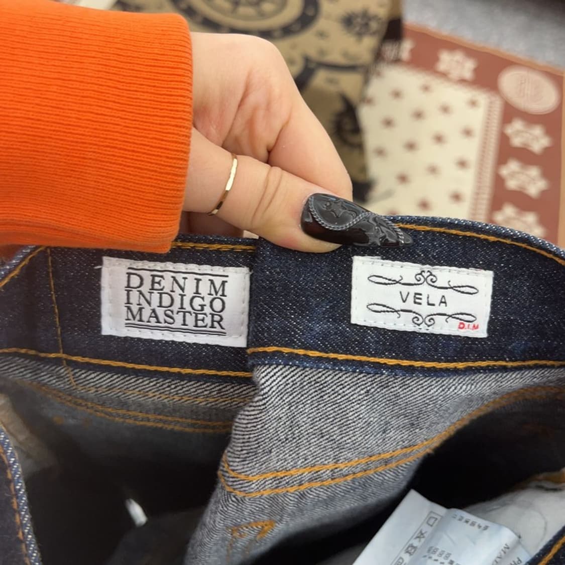 데님 인디고 마스터 셀비지 진청 데님팬츠 30인치 C08631 상품이미지7