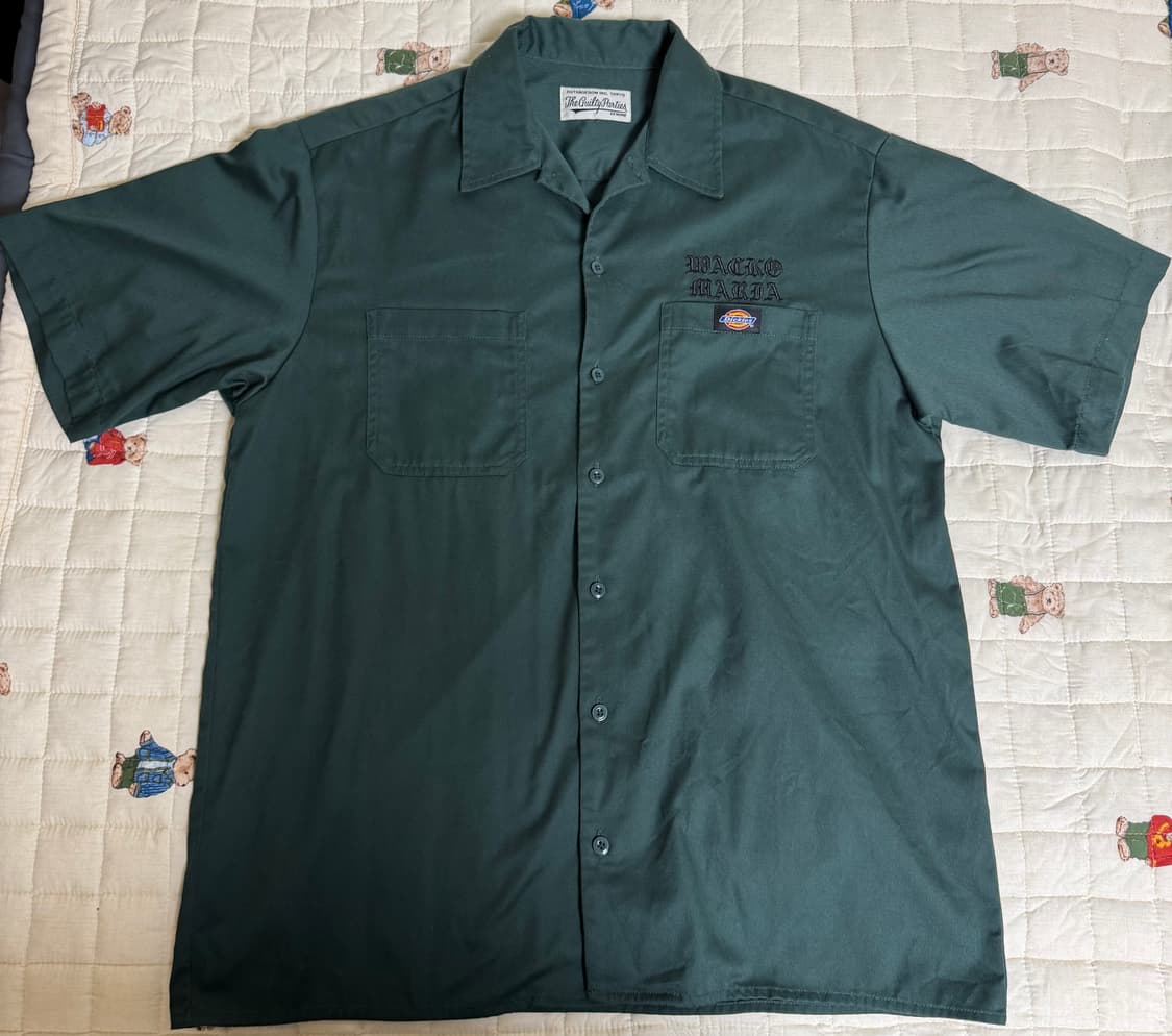 [M] 와코마리아x디키즈 셔츠 그린 상품이미지1