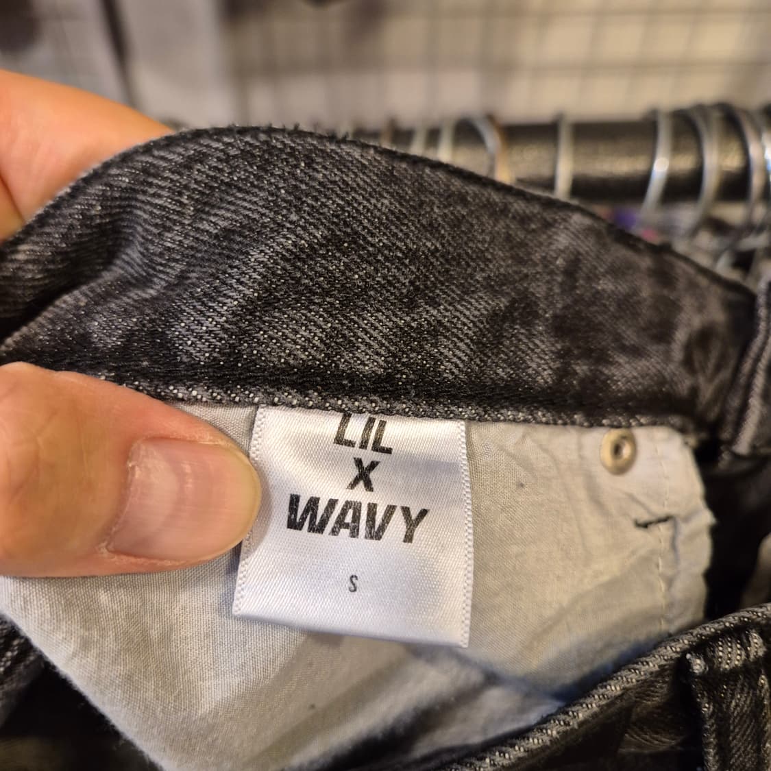 29~30인치 차콜 카고 데님반바지  상품이미지5