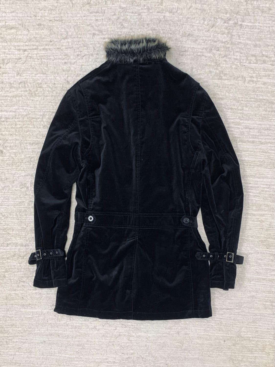 Velvet High-Neck Coat 상품이미지4