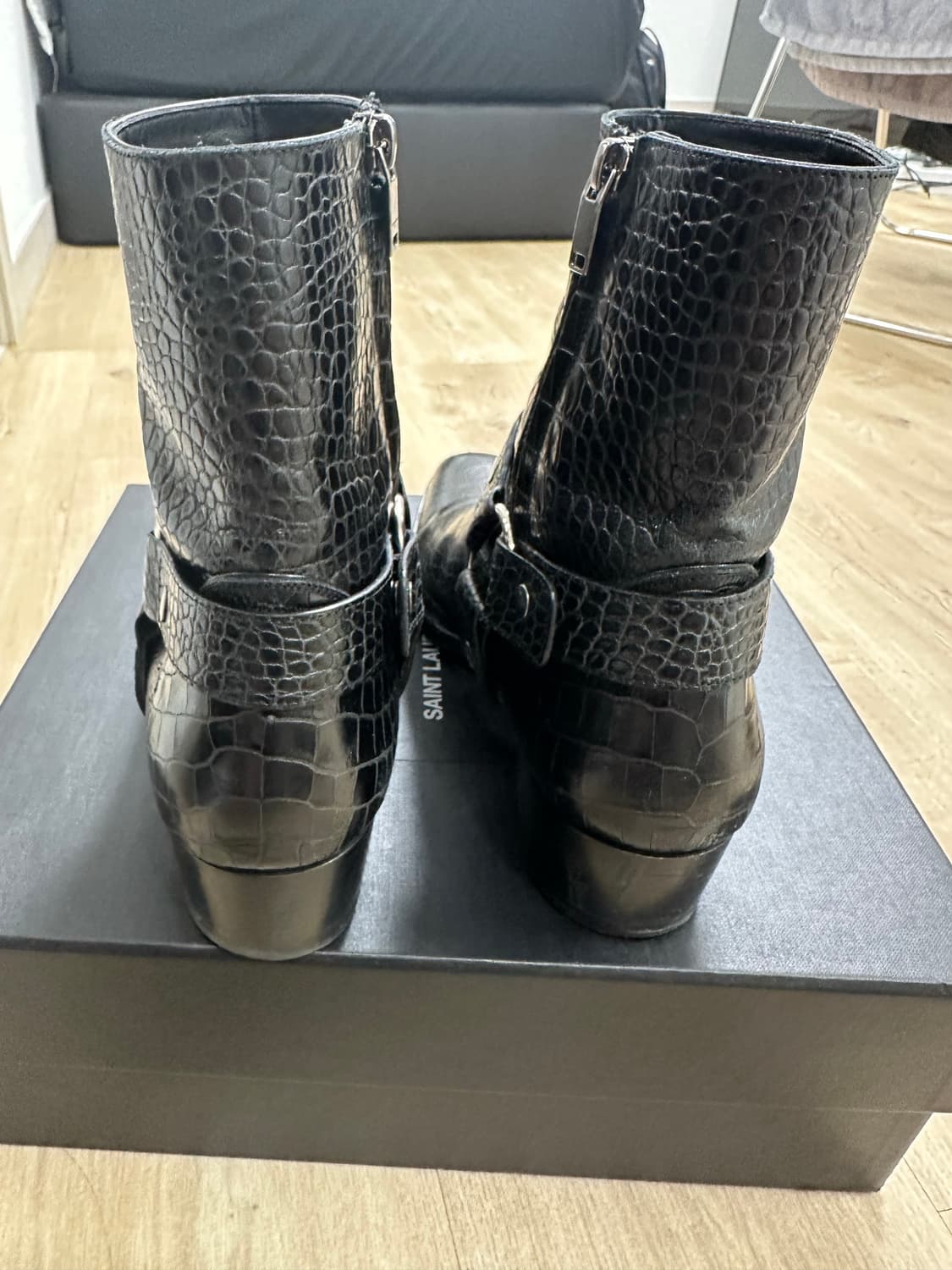 생로랑 하네스 와이어트 크로커다일 부츠 43 상품이미지5
