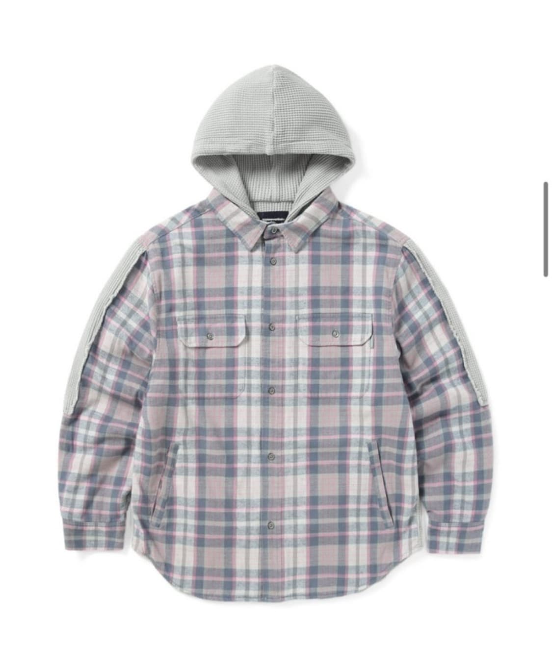 디스이즈네버댓 체크 후드 셔츠 M 상품이미지1