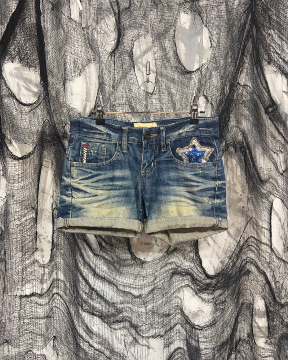 Y2K Lolita jeans star point short pants 상품이미지3