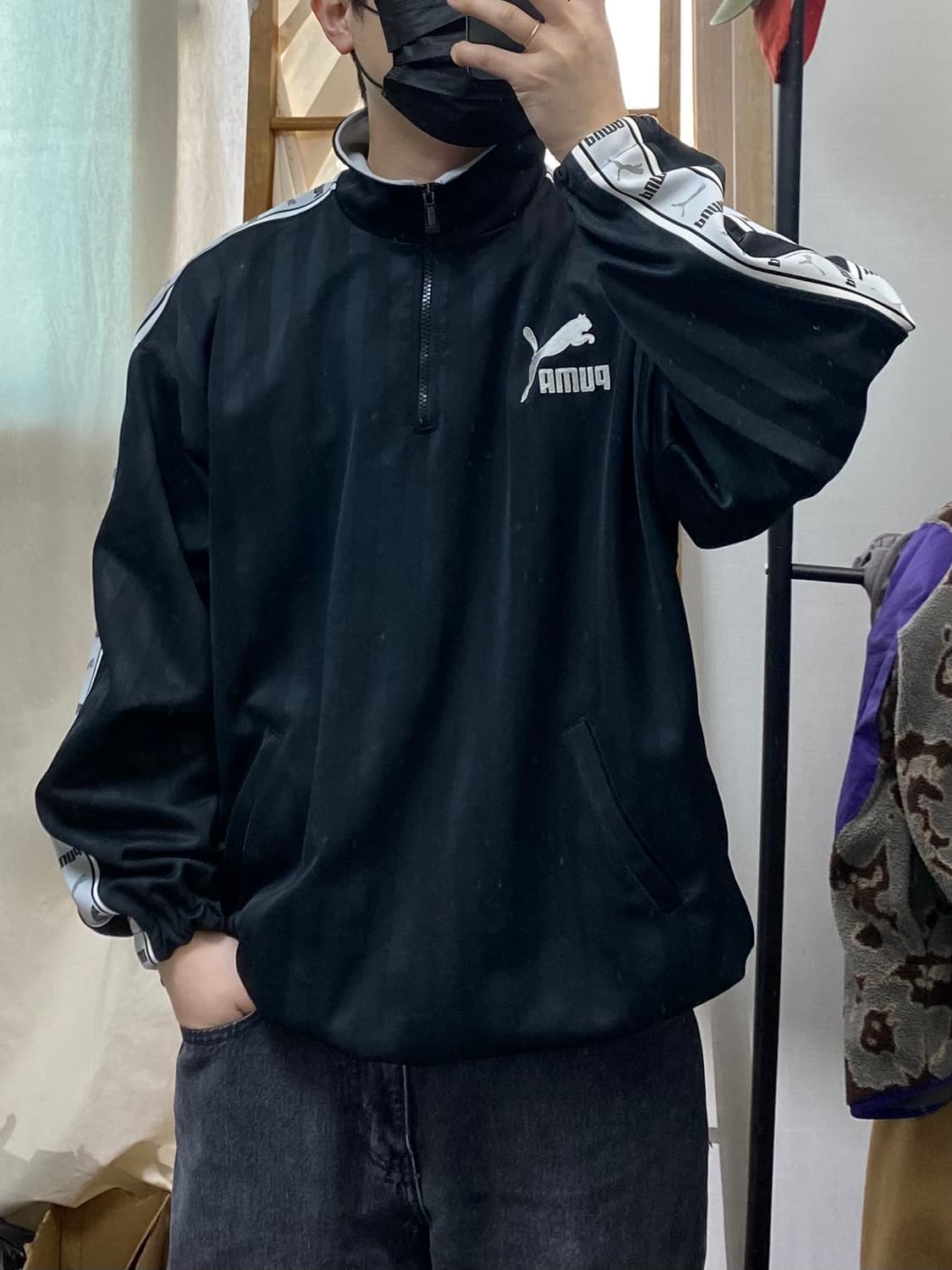 [XL] 90s PUMA 푸마재팬 하프집업 풀오버 상품이미지10