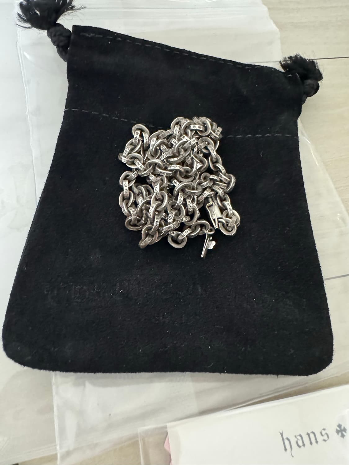 크롬하츠 페이퍼체인 24인치 판매합니다. 상품이미지2