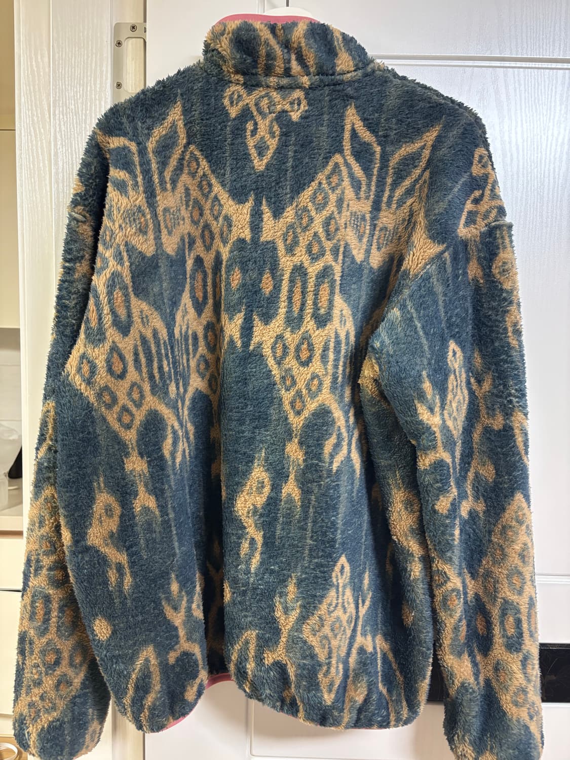 캐피탈 후리스 자바 카스리 패턴 풀오버 네이비 4사이즈 상품이미지2