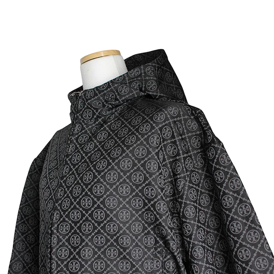 토리 버치 차콜그레이 로고 패턴 후드 숏자켓 55 상품이미지4