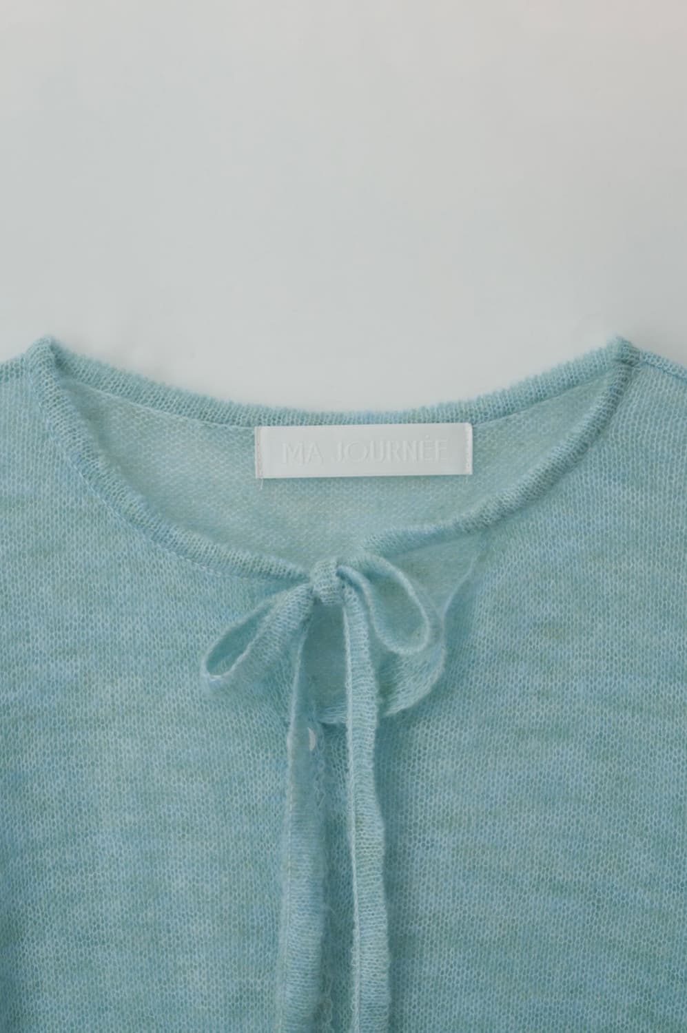 마조네 STRING CARDIGAN_MINT 상품이미지3