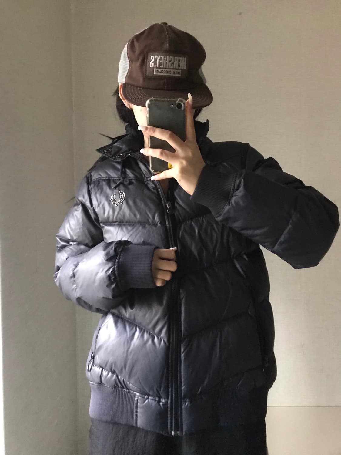 프레드페리 블랙 패딩 상품이미지3