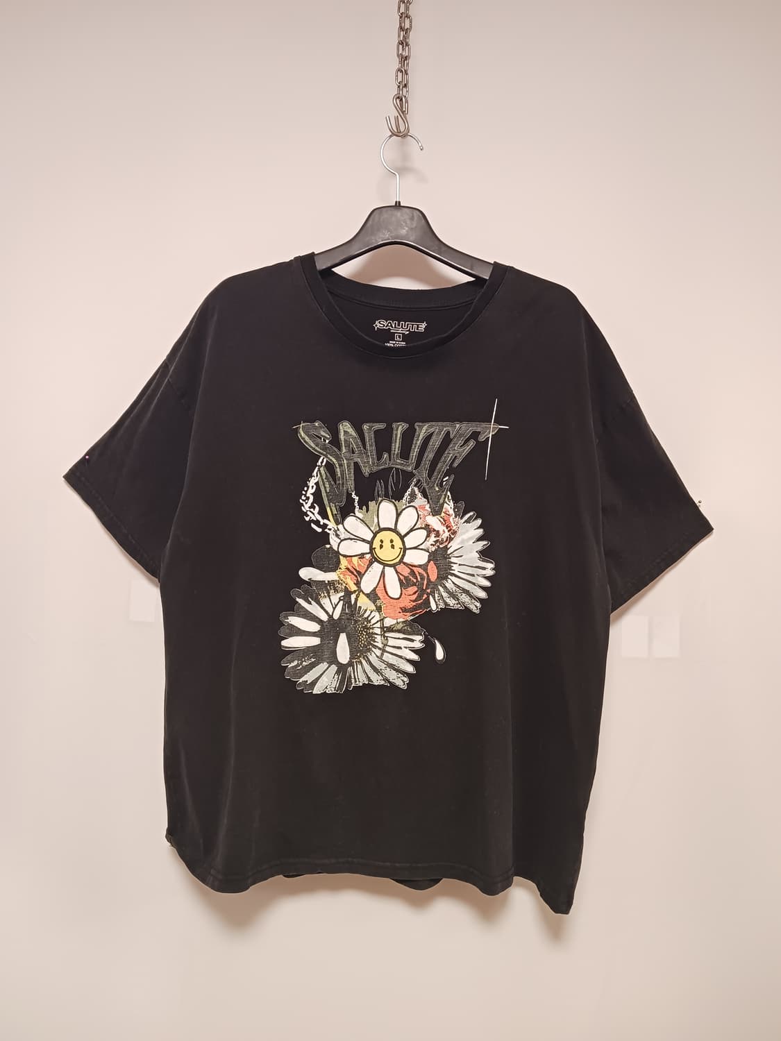 살루트이버몹 플라워 아나키 티셔츠 상품이미지1