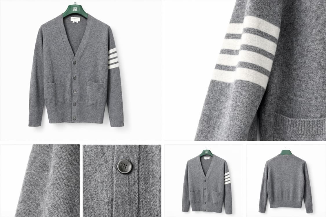 (새상품급) 톰브라운 캐시미어 4바 가디건 상품이미지3