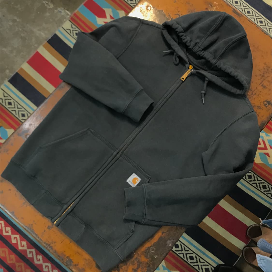 칼하트 에이징 차콜 기모 집업 후디 남성 102 105 여성 프리사이즈 상품이미지2